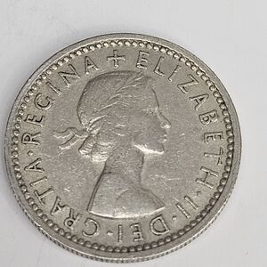 Vintage Coin with Queen Elizabeth II Portrait
